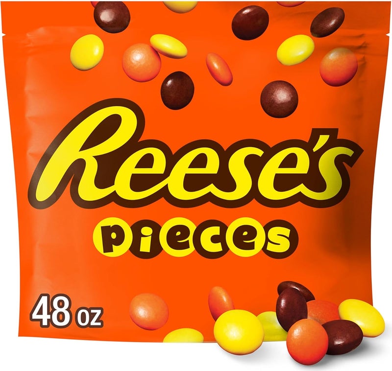 REESE'S PIECES Chocolate Peanut Butter Candy, 48 Ounce Bag - Image 1
